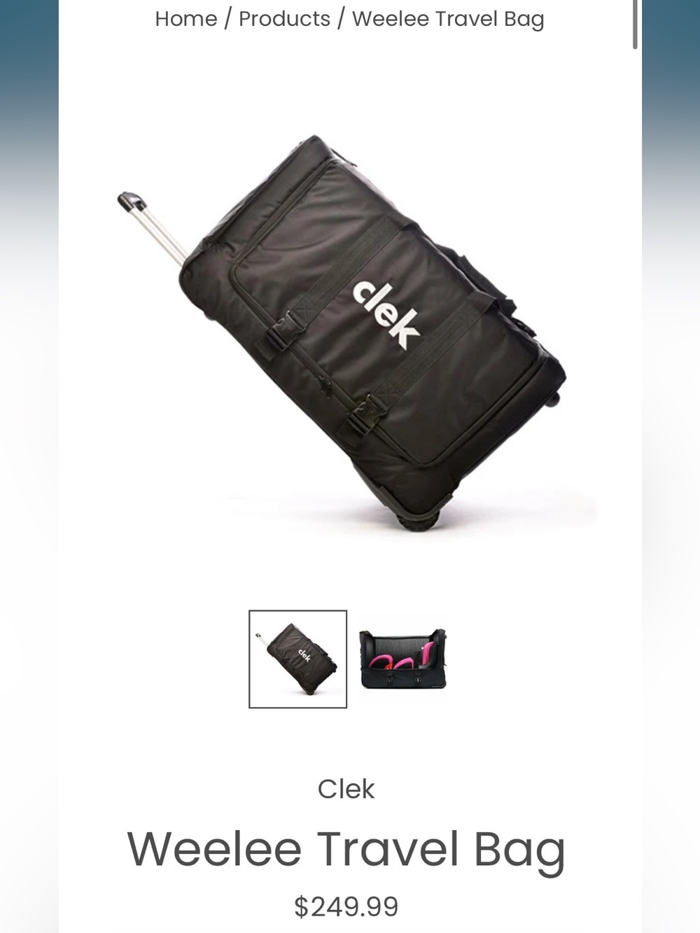 Clek Weelee Travel Bag - For Car seats etc